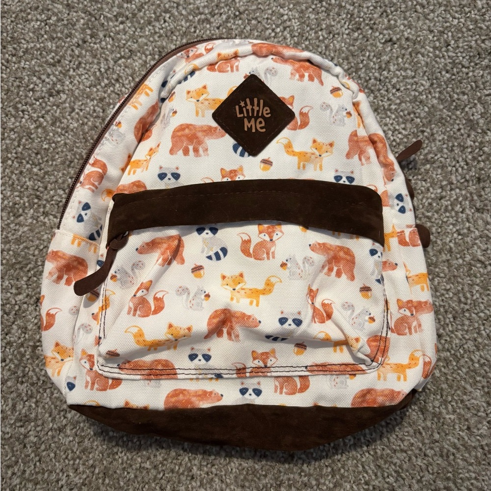 Little Me Fox Print Kids Backpack